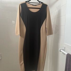 Black & Tan 3/4 Sleeve dress